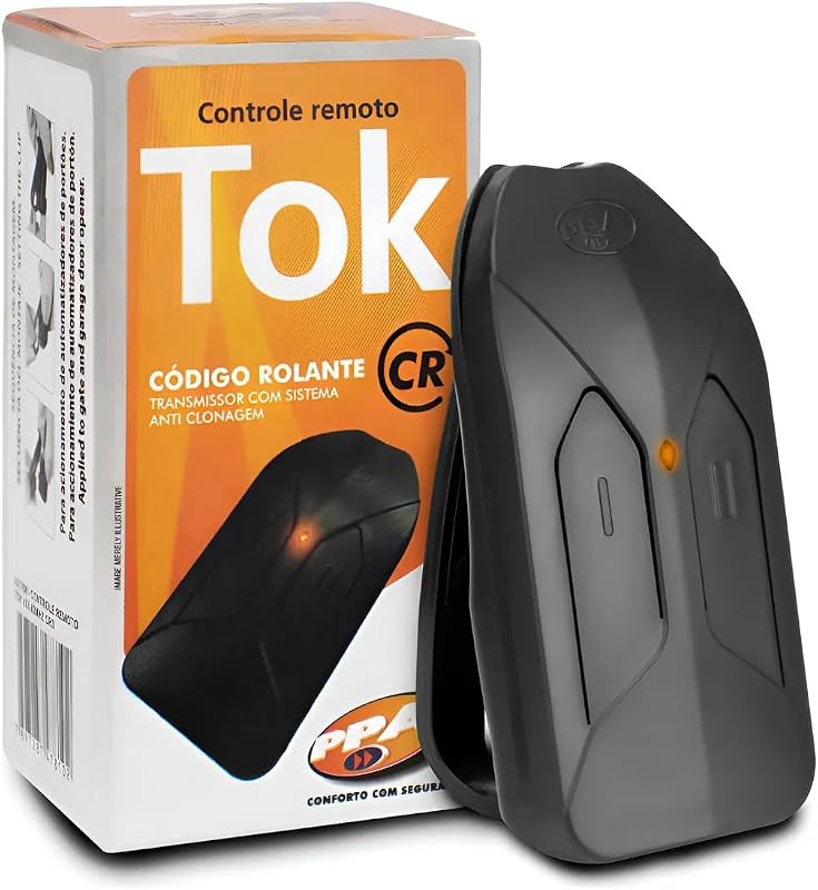Controle PPA TX TOK 433MHz Código Rolante Anticlonagem A408699