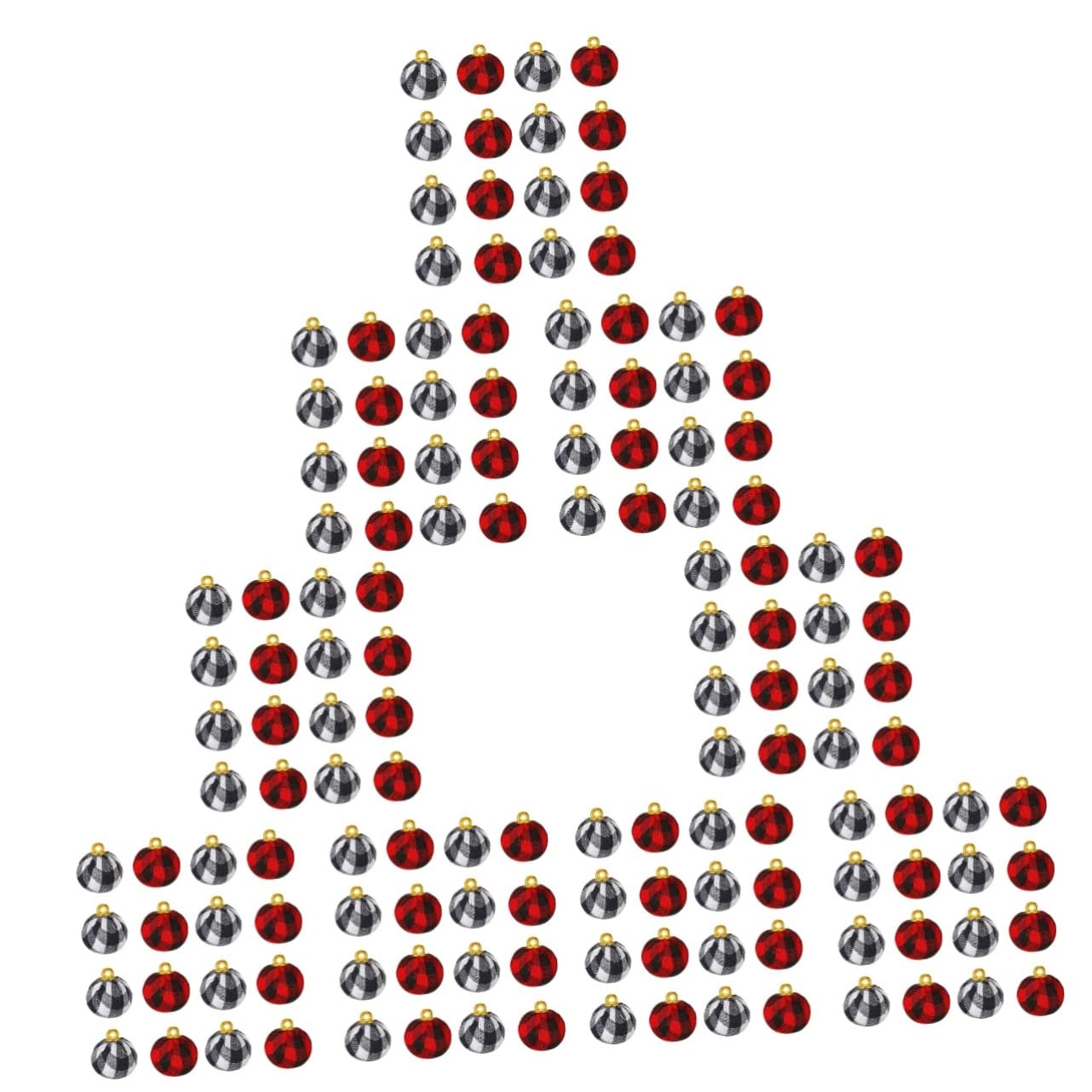 ABOOFAN 108piezas Colgantes para Árbol De Navidad Decoración De Fiesta y Adornos De para Árbol Navideño