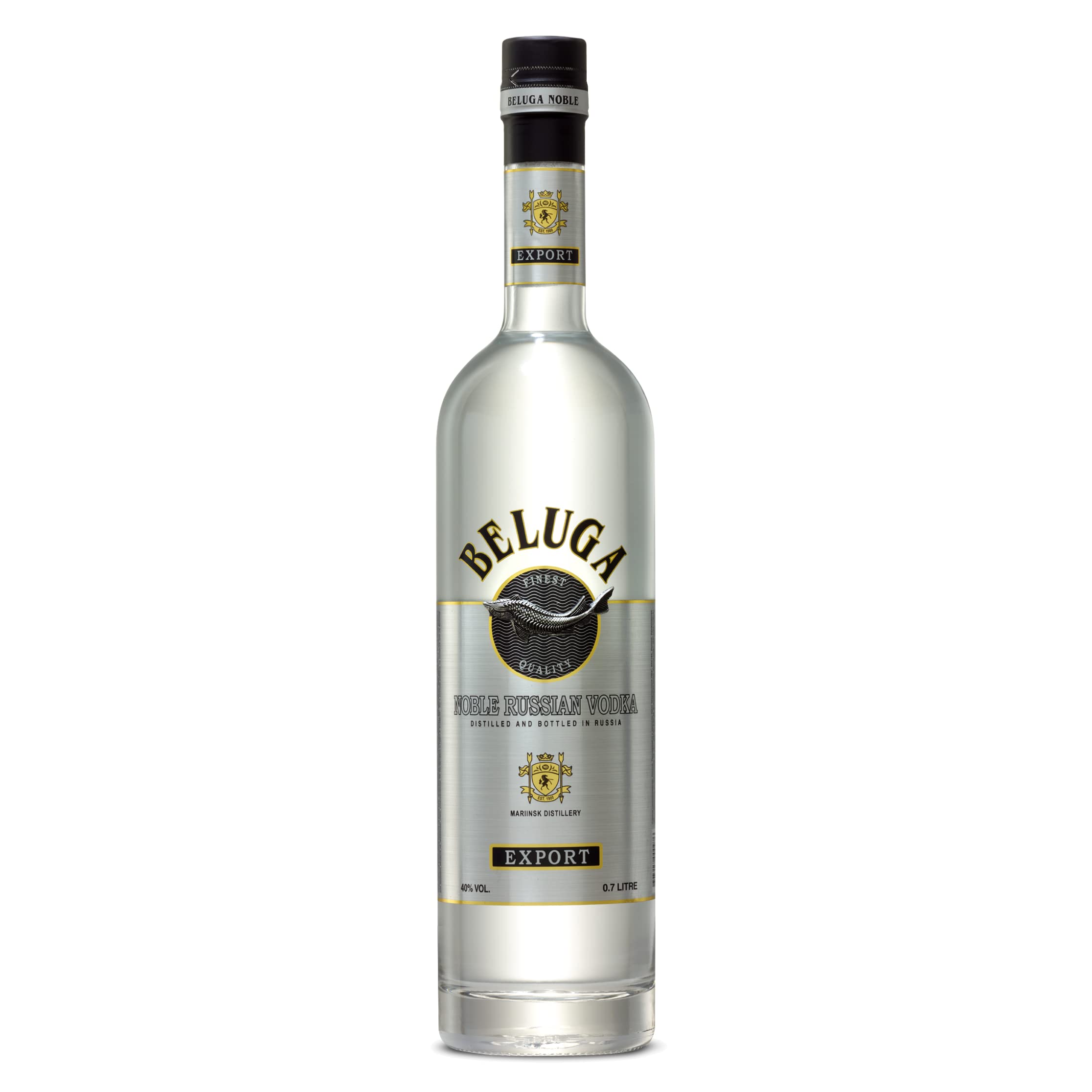 Beluga Noble 70cl Vodka premium prodotta con malto d’orzo e acqua purissima, senza additivi. Gusto ricco e bilanciato. 40% vol. 70 cl Noble