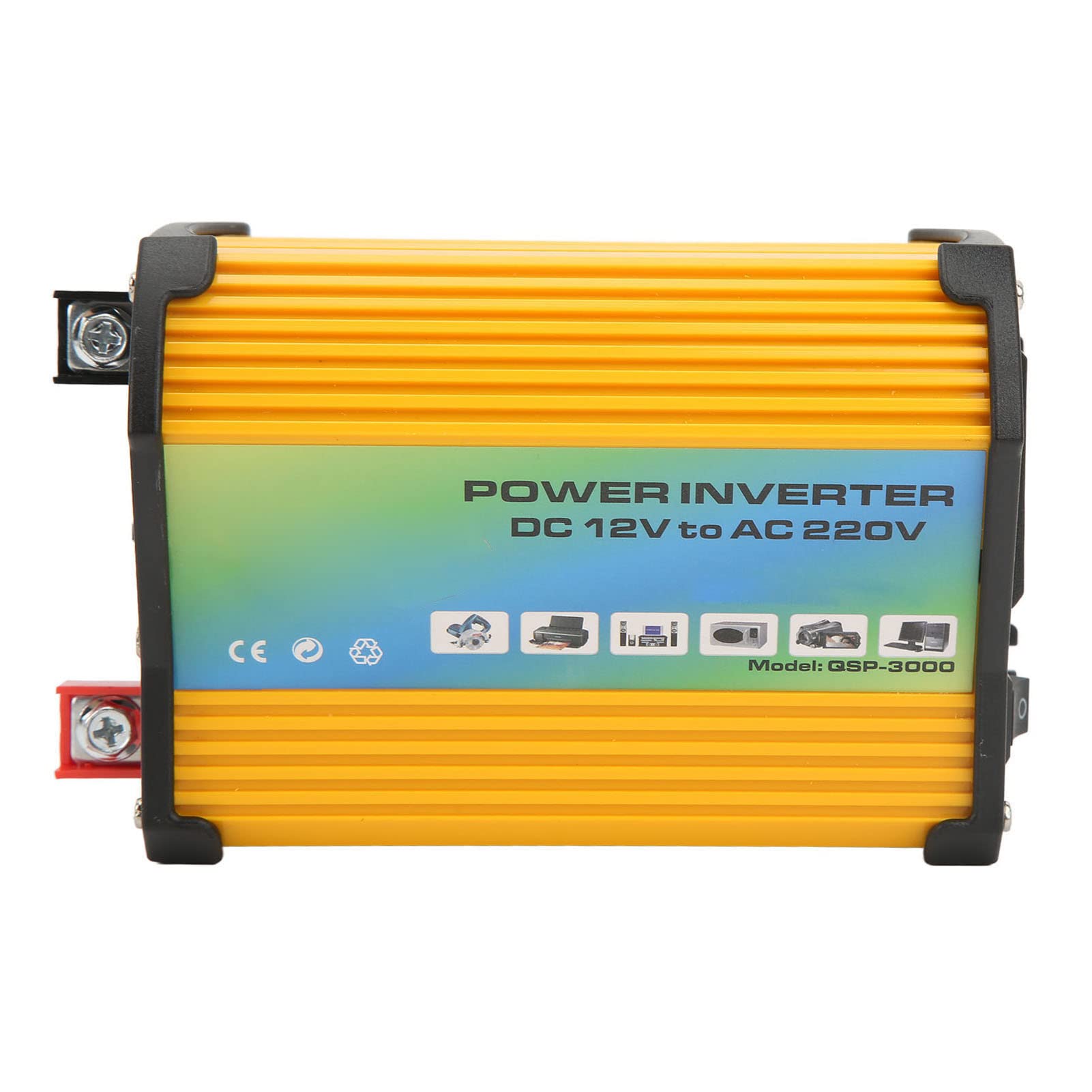 Convertitore di Potenza da 300 W con Pannello Solare Monocristallino da 18 W 18 V e Kit Regolatore di Carica Solare da 30 A 12 V 24 V di Energia Solare Portatile per (da 12 V a 220 V)