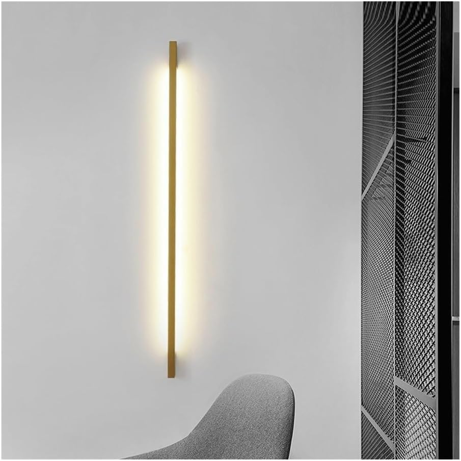 モダンなミニマリストLEDウォールランプロングストリップ壁取り付け用燭台リビングルームソファベッドルームベッドサイドホテル廊下ホワイ