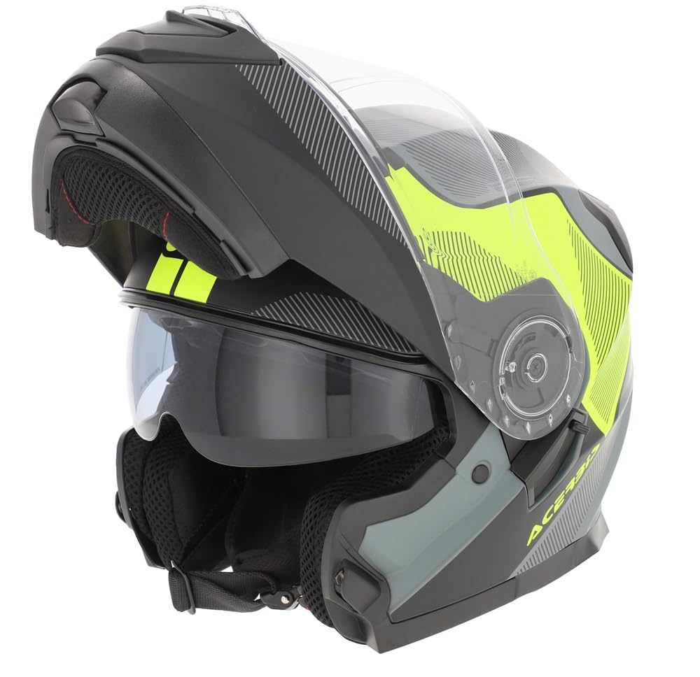 Casco modulare ACERBIS SEREL Grigio e Giallo Fluoro 22-06