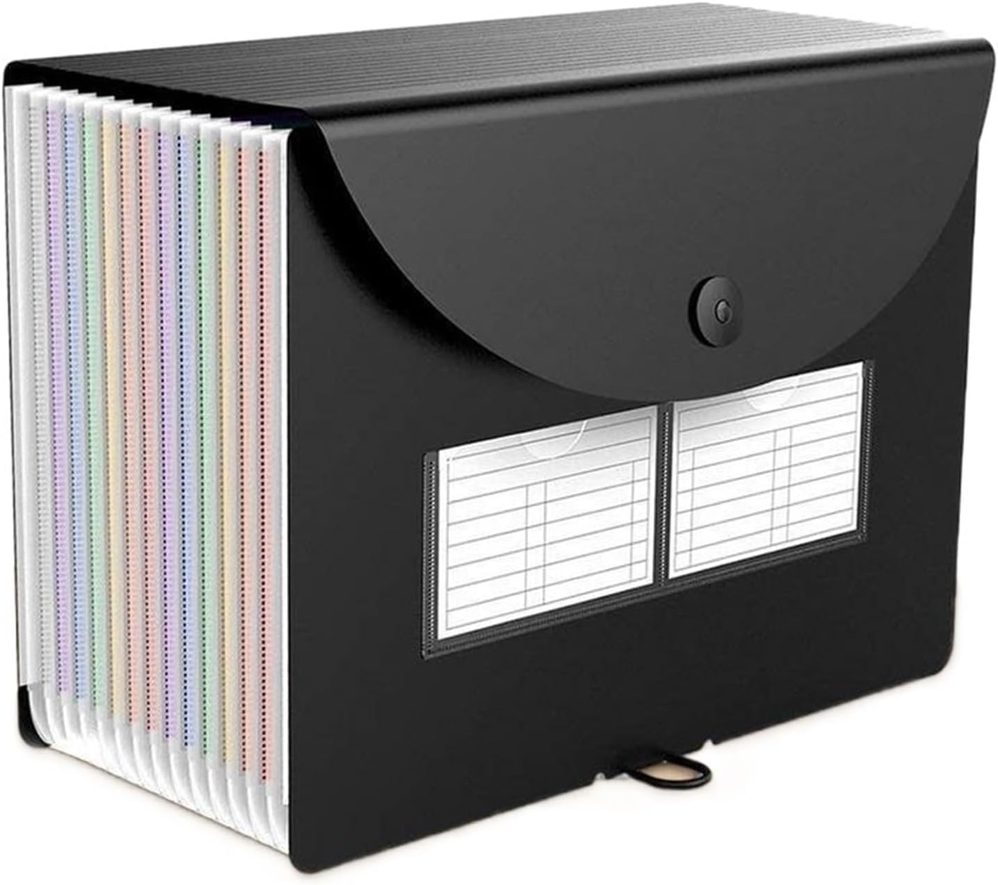 Organizador de carpetas expansibles de plástico Carpeta de acordeón expandible de escritorio de 12 capas múltiples Carpeta A4 Organizador de recibos de documentos de papel Acordeón