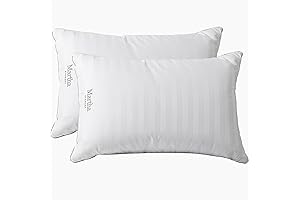 MARTHA STEWART Hotel Collection Medium Soft Hotel Pillow