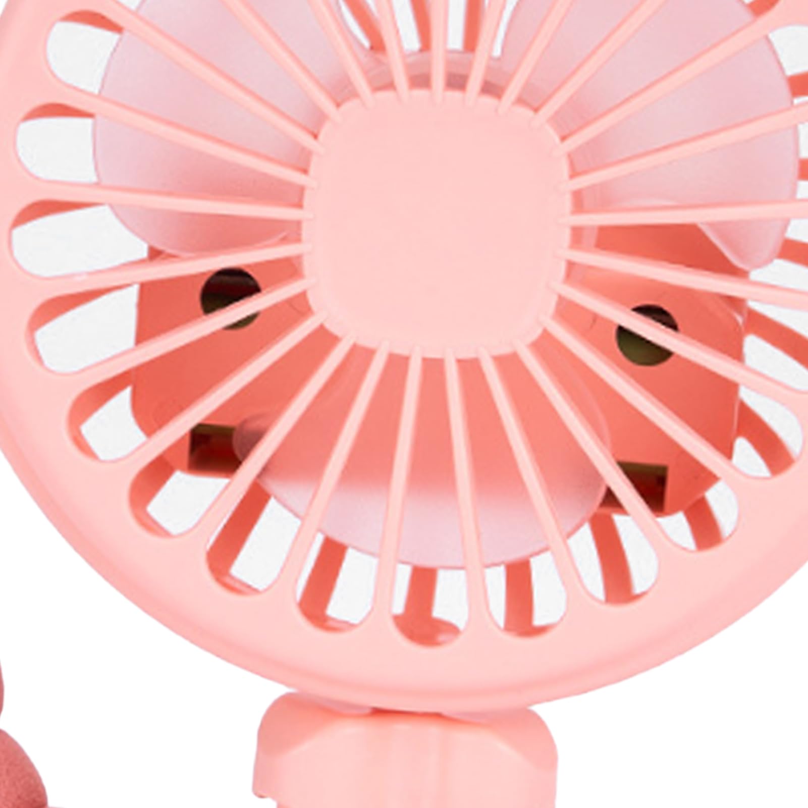 Tragbarer -On-Ventilator für Kinderwagen, Flexibles Stativ, Geräuschloser Baby-Ventilator mit USB-Aufladung, Vielseitiger Kühlbegleiter für Outdoor-Reisen, Camping (PINK)