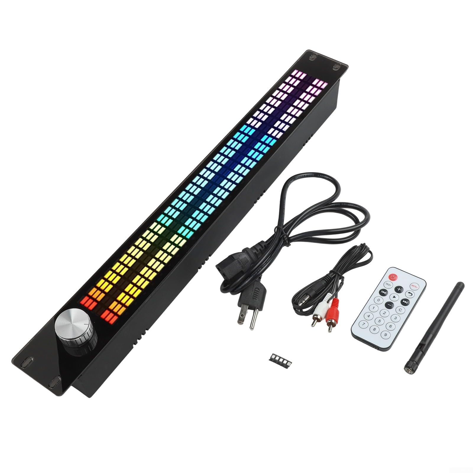 Equalizzatore digitale a 15 bande con display spettro musicale a 31 bande, doppio canale per processore audio DSP per palcoscenico KTV Bar, telecomando, nero