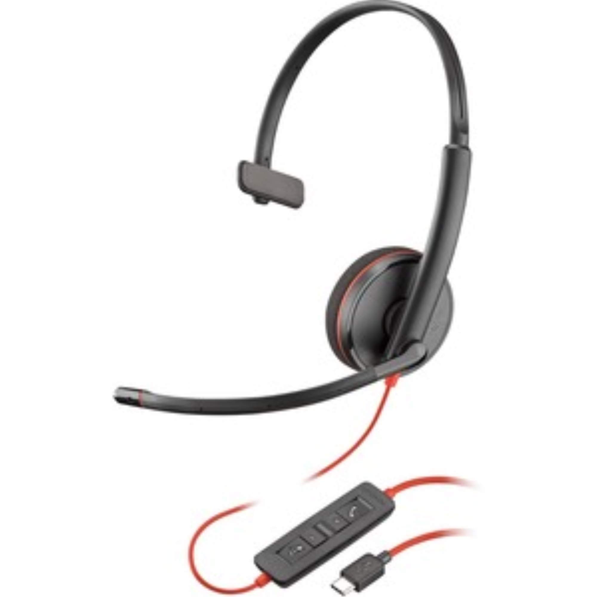 Plantronics Poly by Plantronics - Blackwire 3210 USB-C Wired Headphones - Single-On Ear (Mono) with Boom Mic - Connect to PC/Mac Via USB-A (209748-22)-image-13