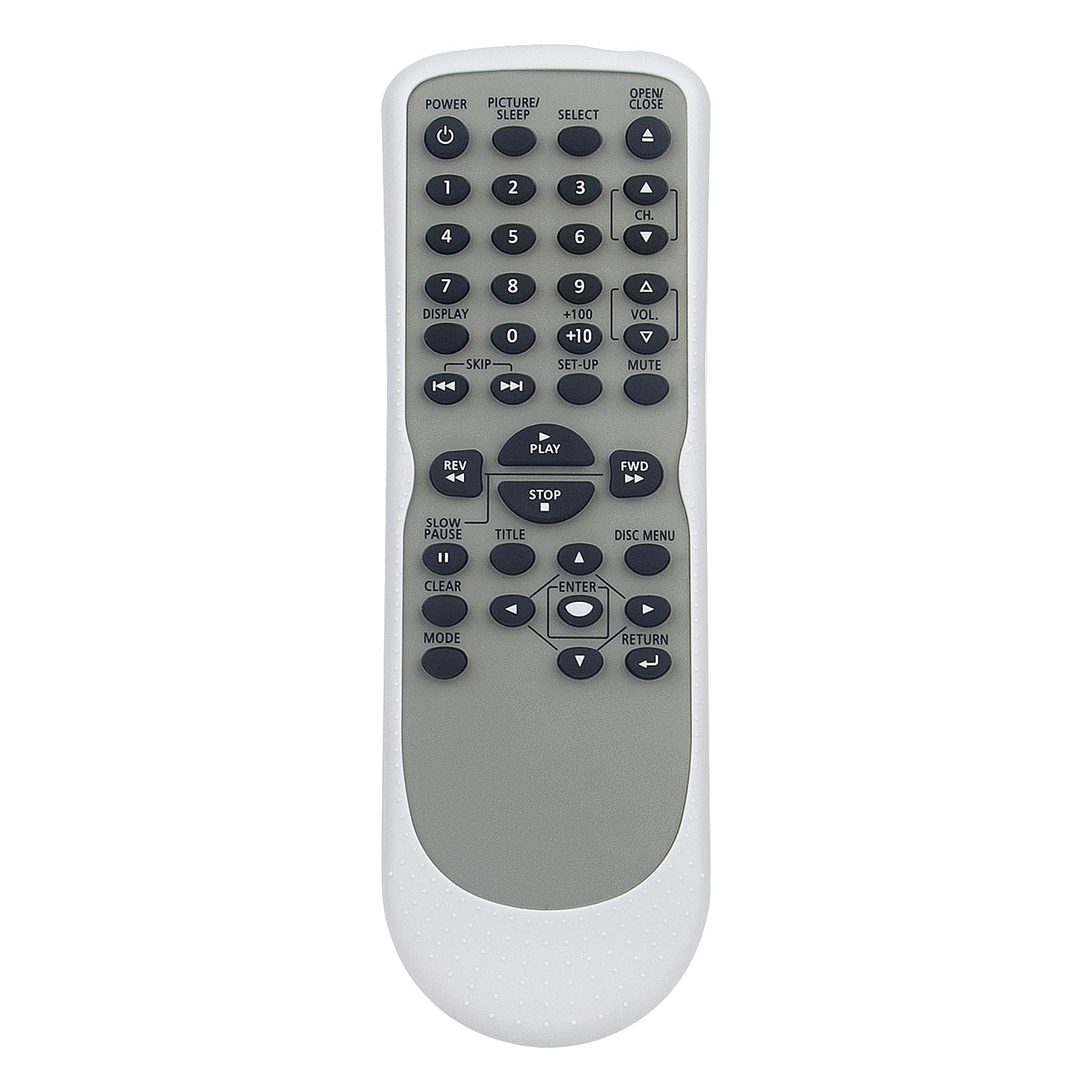 Replace NF107UD Remote Suits for GFM Sylvania Symphonic CRT TV DVD Combo 6513DG 6520FDG MJ520FDG SC520FDG CD130SL8 CD202SL8 V07PFTV20