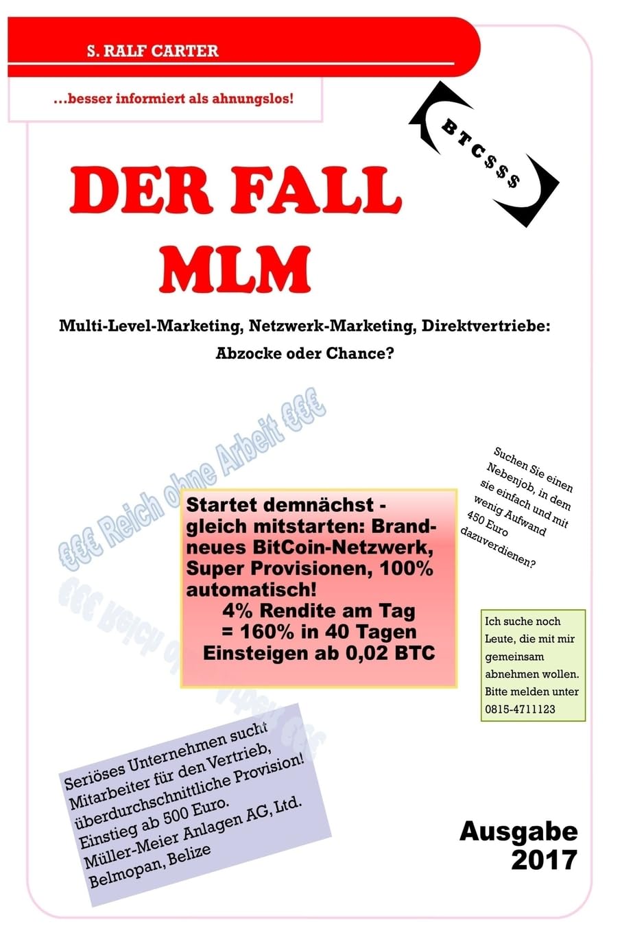 Amazon | Der Fall MLM: Multi-Level-Marketing, Netzwerk-Marketing,  Direktvertriebe: Abzocke oder Chance? | Carter, S. Ralf | Entrepreneurship