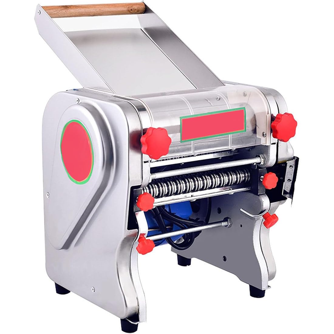 Máquina Eléctrica para Pasta 550 W, Laminadora Masa Comercial, Máquina para Hacer Dumplings Y Fideos,Espaguetis Frescos Caseros,para Fideos,Espaguetis,Lasaña Y Raviolis FKR160