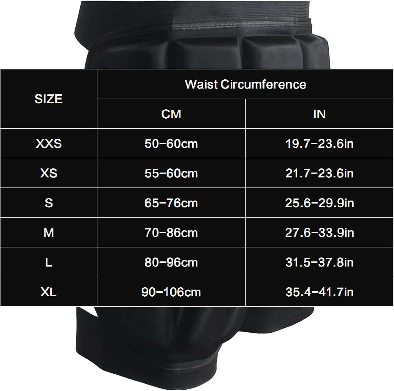 Protective Butt Pad, Adjustable 3D Ski Hip Protector Pad, Snowboarding Protective Gear Impact Shorts for Ski Skate Skating Skiing Hockey Soccer,M