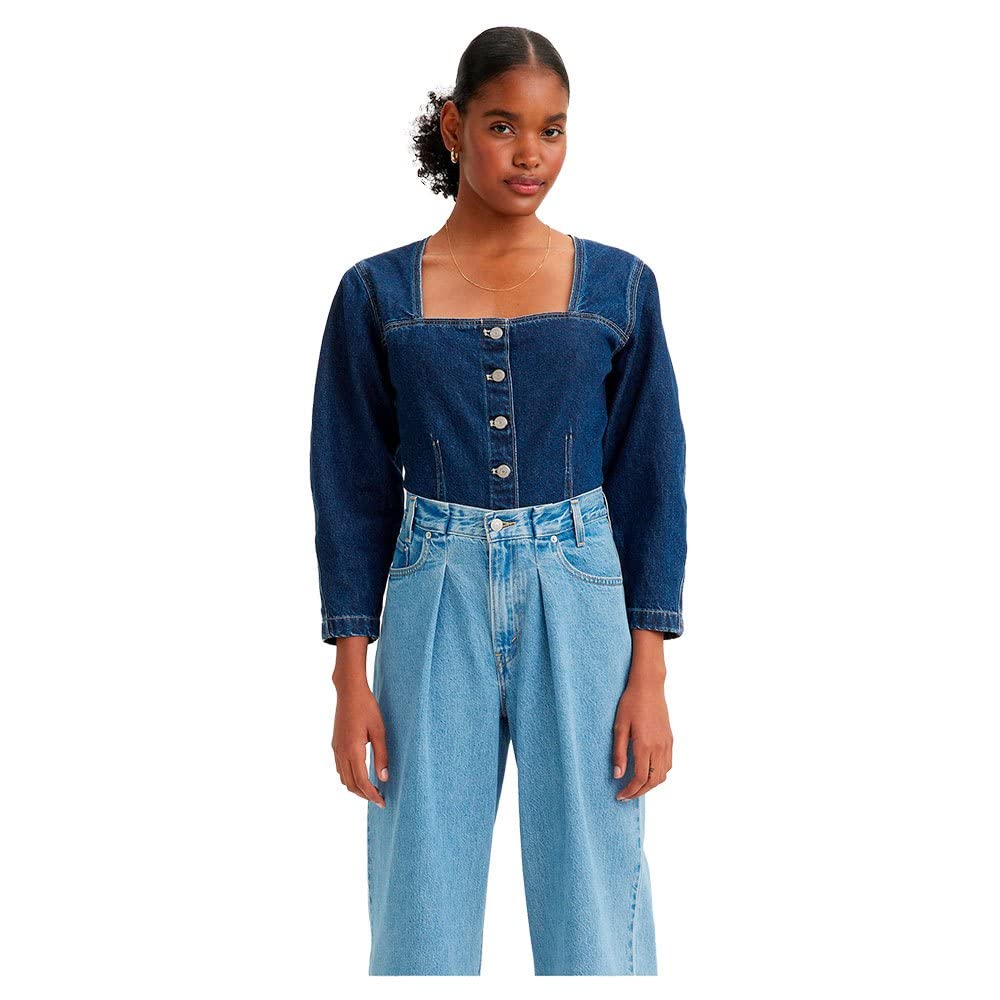Levi's Damska bluza Milo Denim Bluza, Do It 2, niebieska, XS, Do It 2, XS