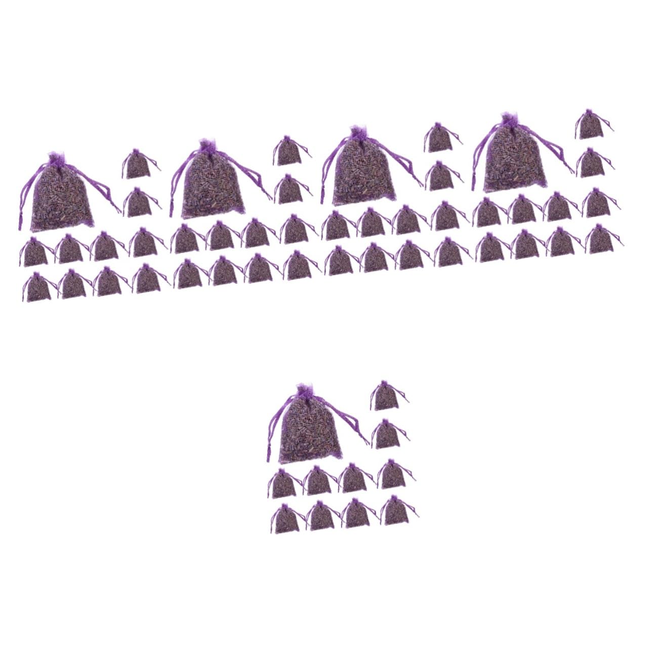 PRETYZOOM 5 Set Bustina Di Lavanda Sacchetti Di Lavanda Per Armadi Profumato Bustine Di Lavanda Profumo Per Biancheria Bustine Decorative Bustina Appesa Alla Lavanda Maglia 12 Pezzi*5