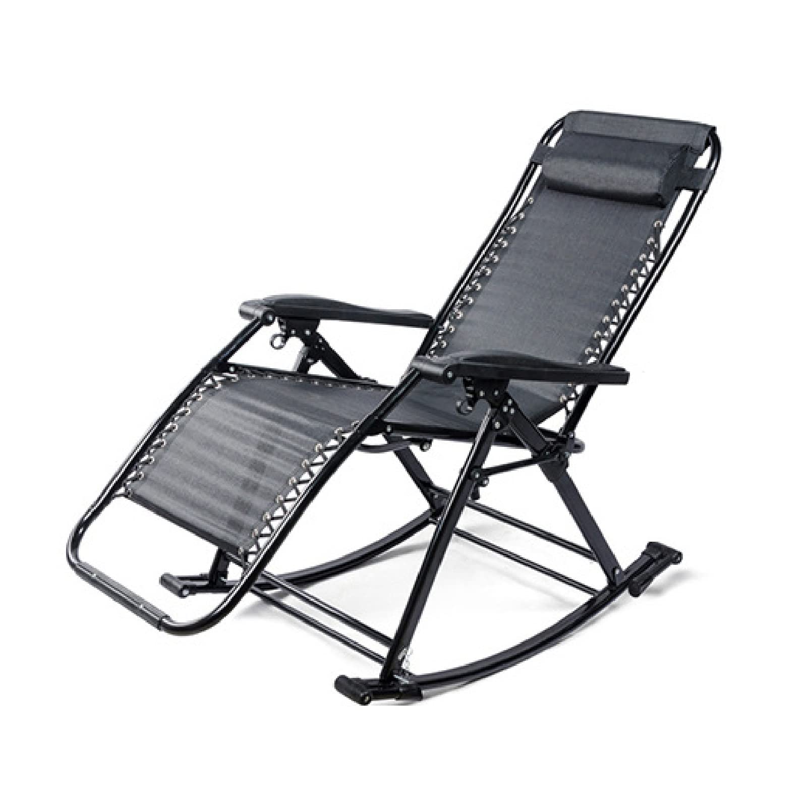Chaise longue fauteuil à bascule de jardin pour camping