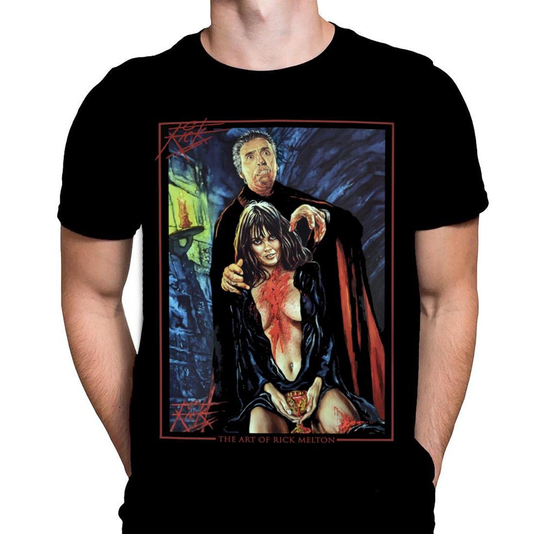 Wild Star Hearts Dracula AD 1972 Mens Black T Shirt Gothic Horror Halloween Fashion Rick Melton Movie Poster Tshirt