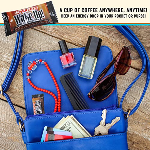 Worldwide Nutrition Enerjets Wake Up Energy Booster Caffeinated Drops - Instant Coffee Energy Supplements - Hazelnut Creme Flavor - Pack Of 12, 12 Drops Per Package Multi Purpose Key Chain #TOP4