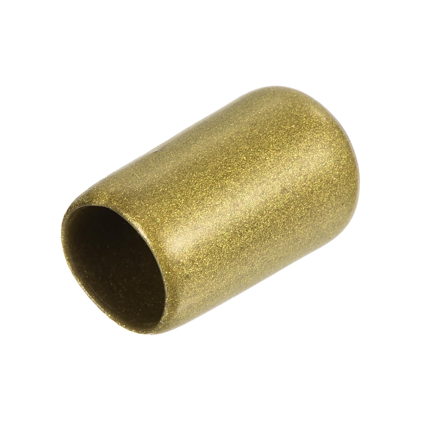 uxcell 20pcs Rubber End Caps 9mm ID Vinyl Round Tube Bolt Cap Cover Thread Protectors Gold