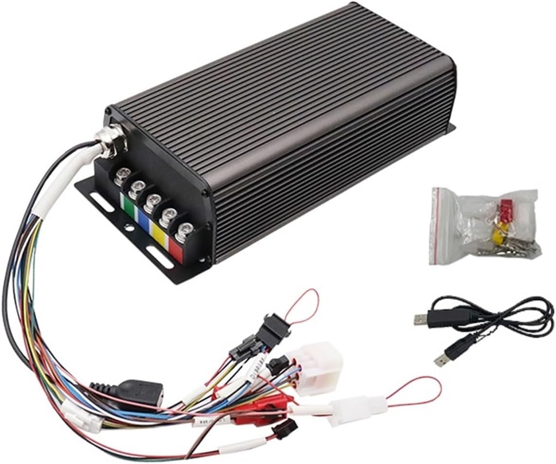 Electric Bike Controller Sabvoton SVMC7280-APT Series V1 2KW 36V 48V 60V 72V 80A Peak 200A Brushless DC Motor Controller(V2 with USB cable)