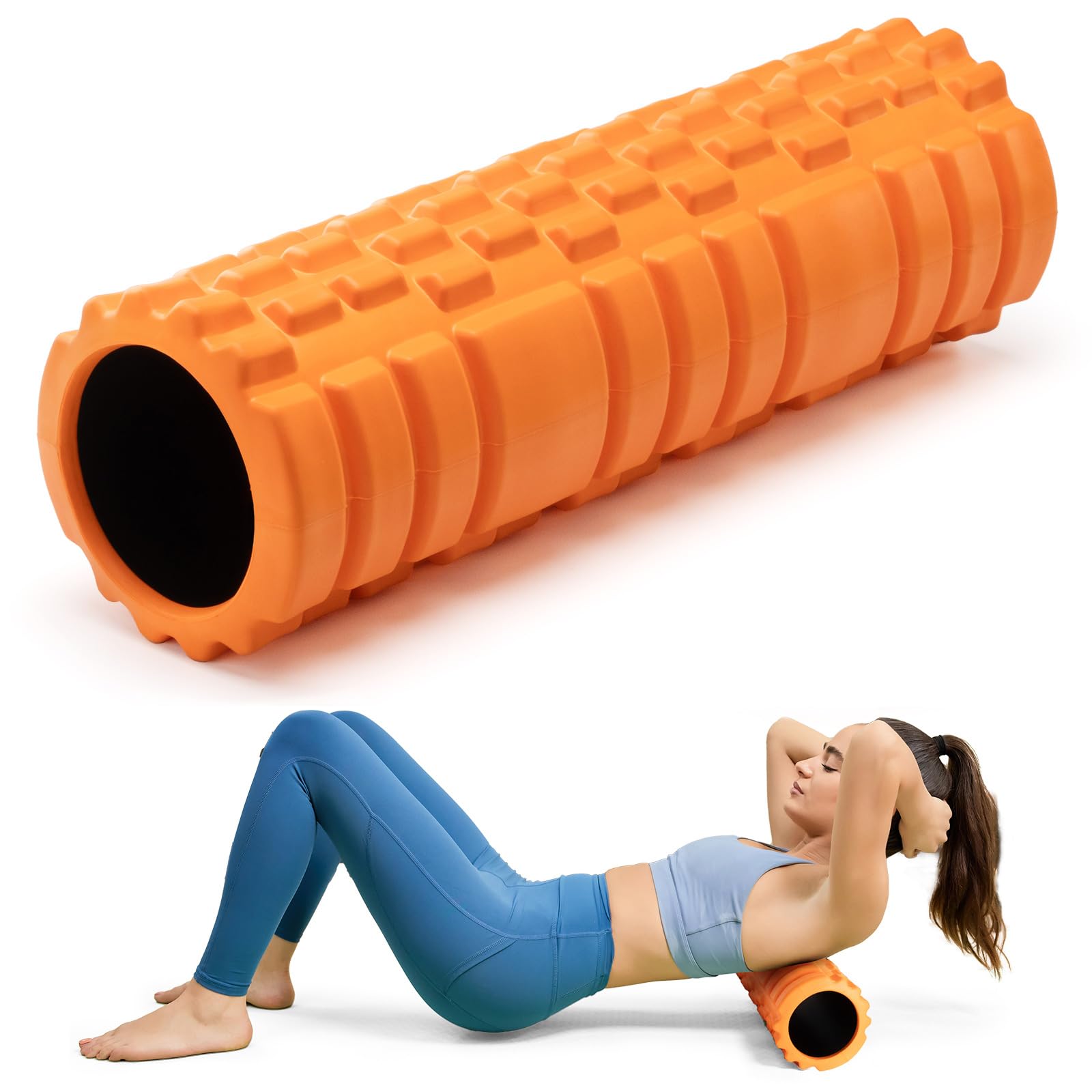 Krightlink Foam Roller High Density Foam Roller Set for Deep Tissue Muscle Massa