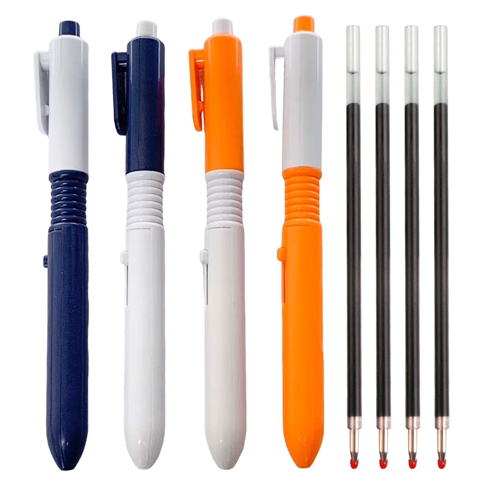 8 Pieces of Water Gun Pen Toys and 4 Pieces of Refills, Two-in-One Writing Function, Prank Props, Fun Interactive Supplies, Suitable for Parties and Office Entertainment.