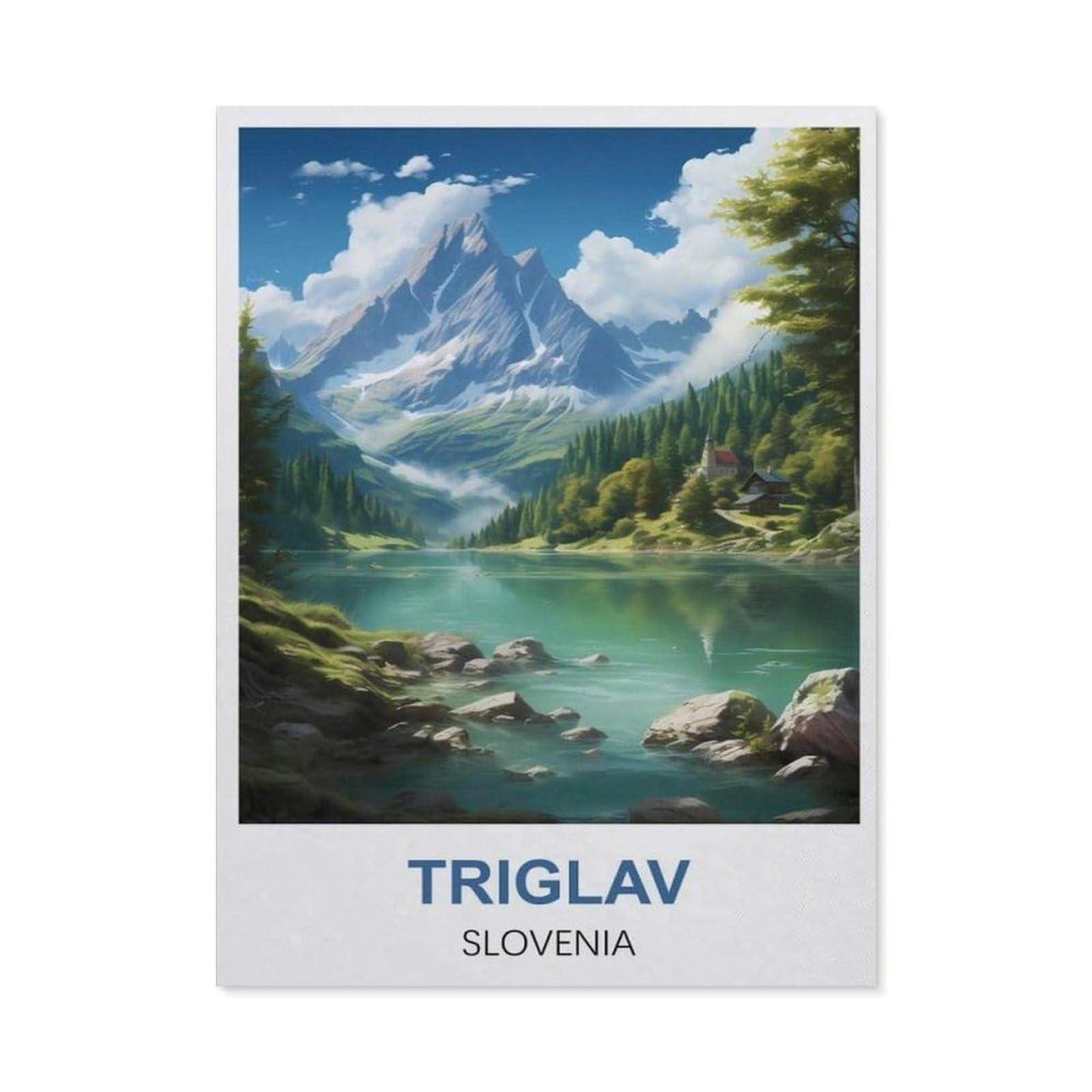 BEAYODKP 5D DIY Diamond Painting，Triglav Slovenia（40x50cm）