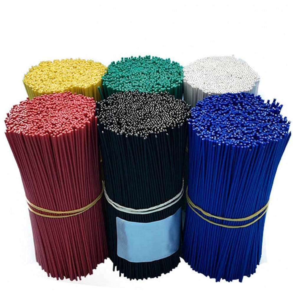 Alambre de Hierro Fino, Alambre de unión a Mano, Circular 0.7mm, Cable de Cable, Tipo de unión, 1000pcs-0.7mm * 30 cm * 1000pcs * Rojo