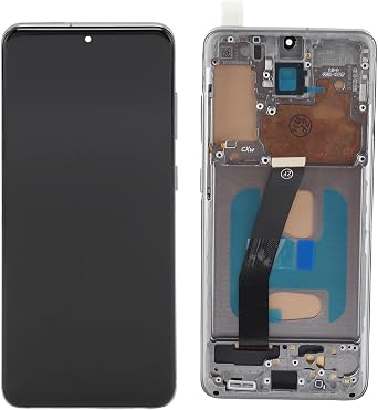 for S20 5G 6.2 Inch LCD Display Replacement with Full Assembly for G980 G981A G981F G981P G981R4, Phone LCD Display Screen Assembly Gray