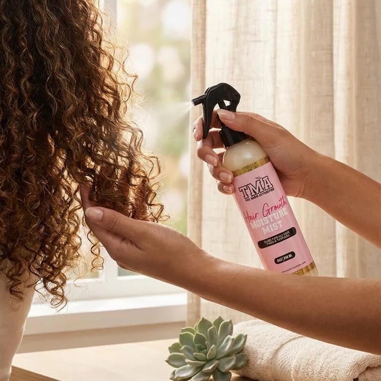 The Mane Attraction Hair Growth Moisture Mist for All Hair Types, 8 Fl Oz
