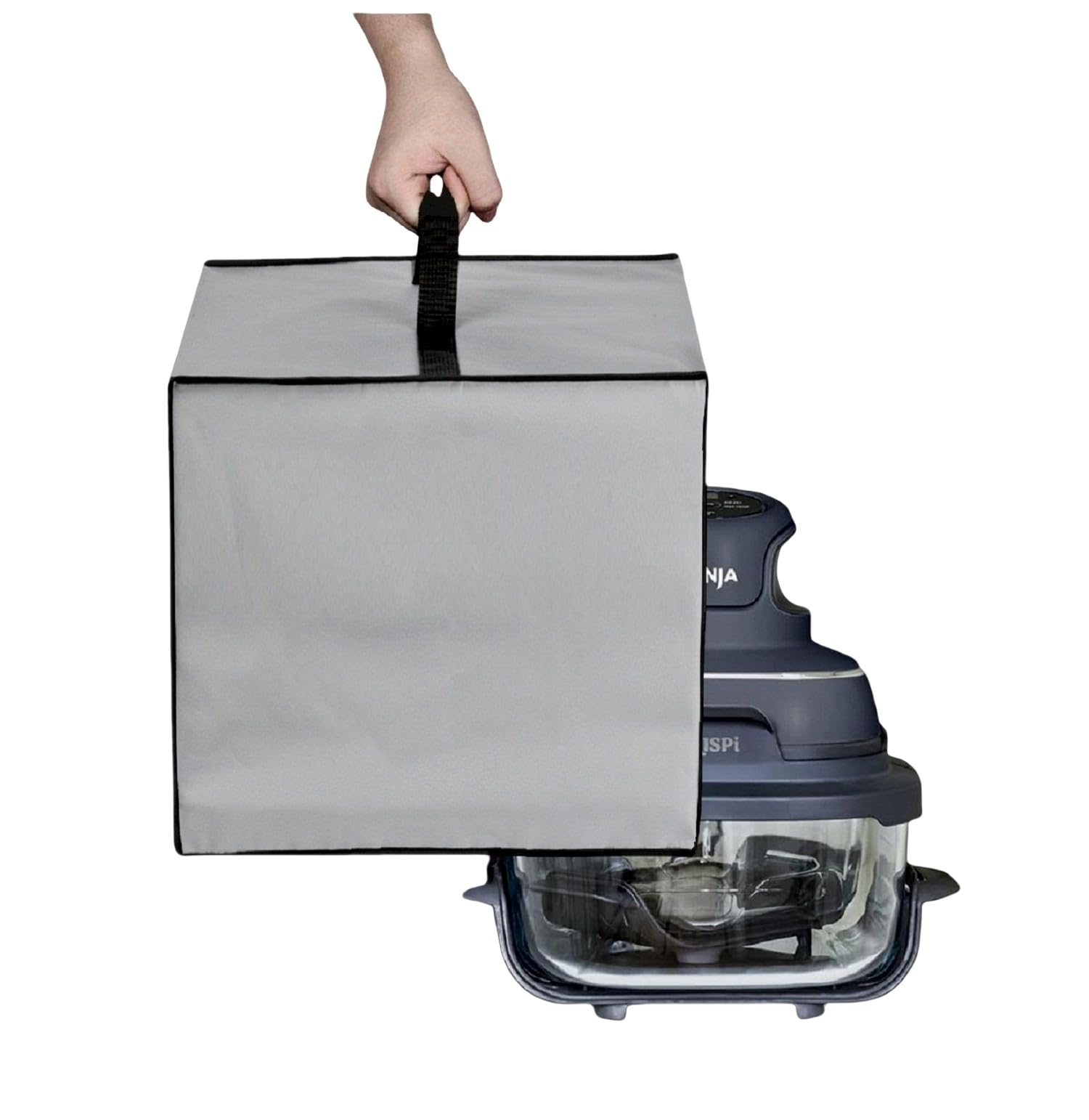 AF-WAN Heavy Duty Heat-Resistant Waterproof Dust-proof Cover For Ninja Crispi Air Fryer FN101GY (Silver Grey)