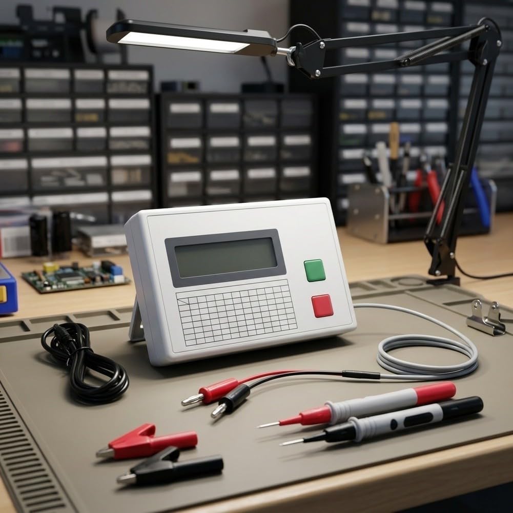 ESR2501C Kondensator Tester LCR-Messgerät mit TFT Display für ESR DCR Messung Elektronik Bauteile Prüfung 125x80mm