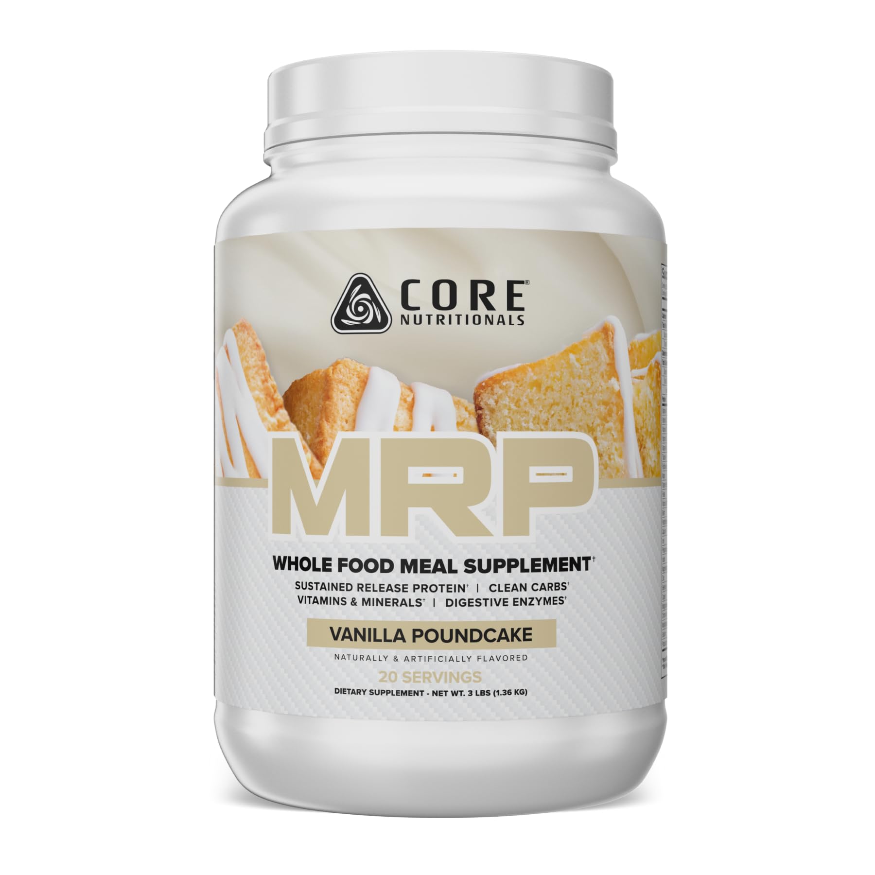 Core Nutritionals MRP Meal Replacement, Vanilla Poundcake, 3 lb
