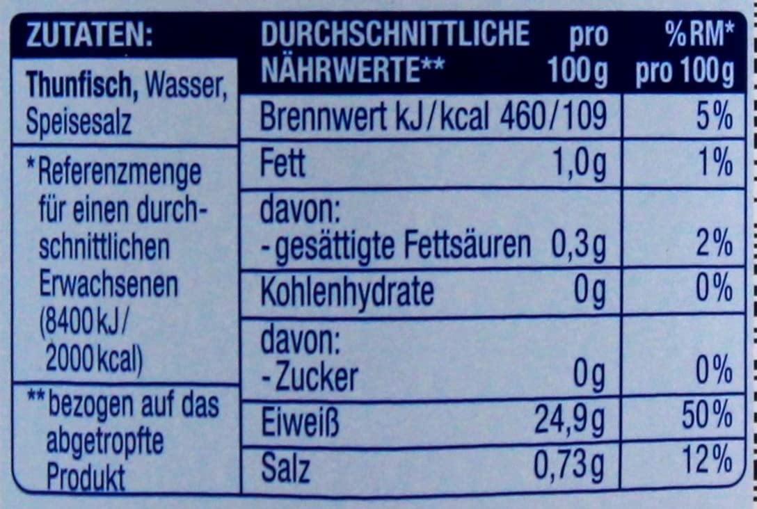Gut & Günstig MSC Thunfisch-Filets in eigenem Saft und Aufguss, 24er Pack (24 x 150g)