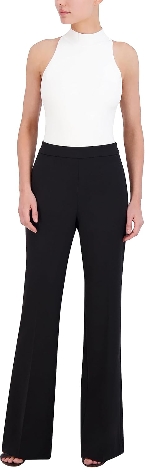 BCBGMAXAZRIA Women's Flare Leg Pant with Zipper