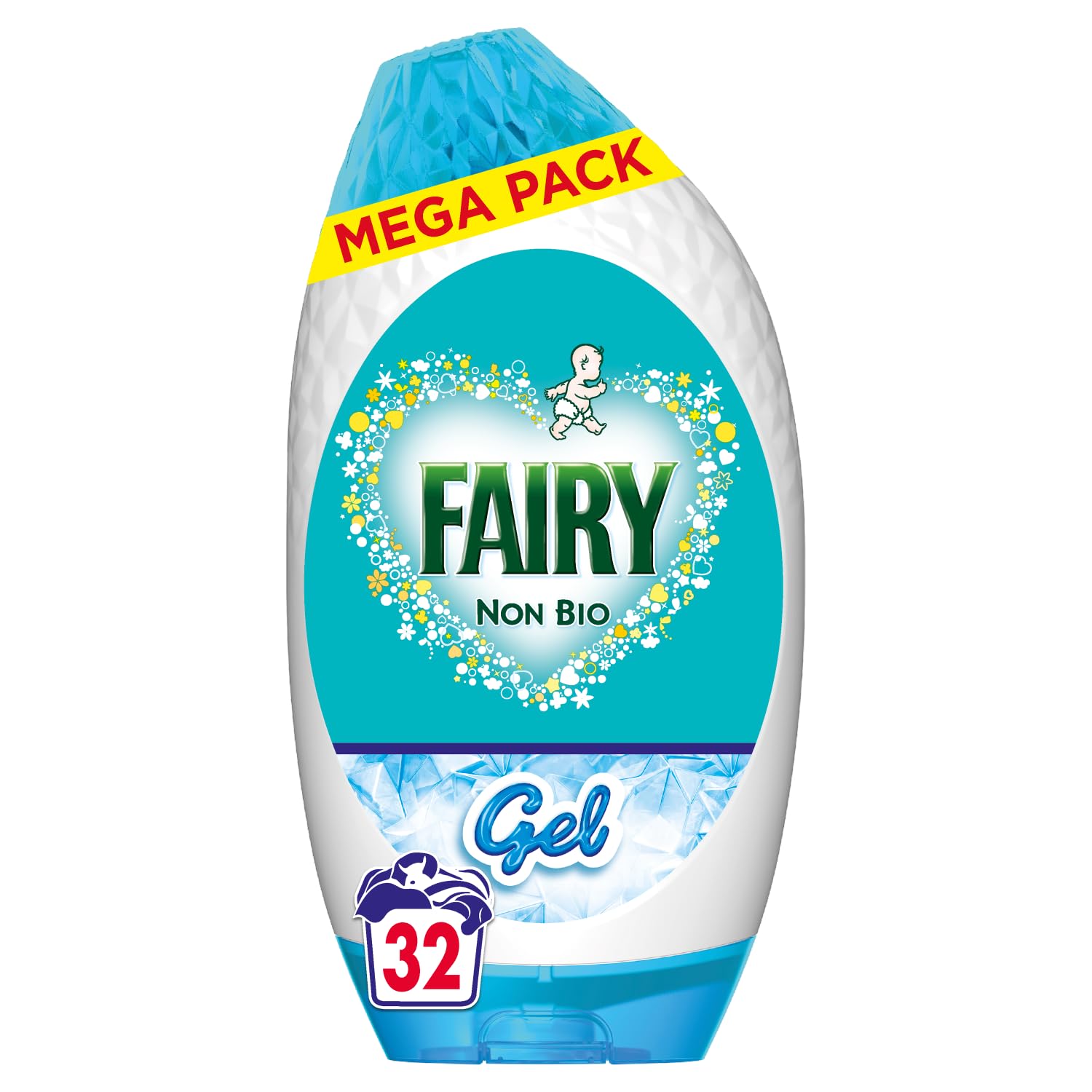 Fairy Non Bio Detergent Gel - 32 Washes - 1.056L - Hypoallergenic