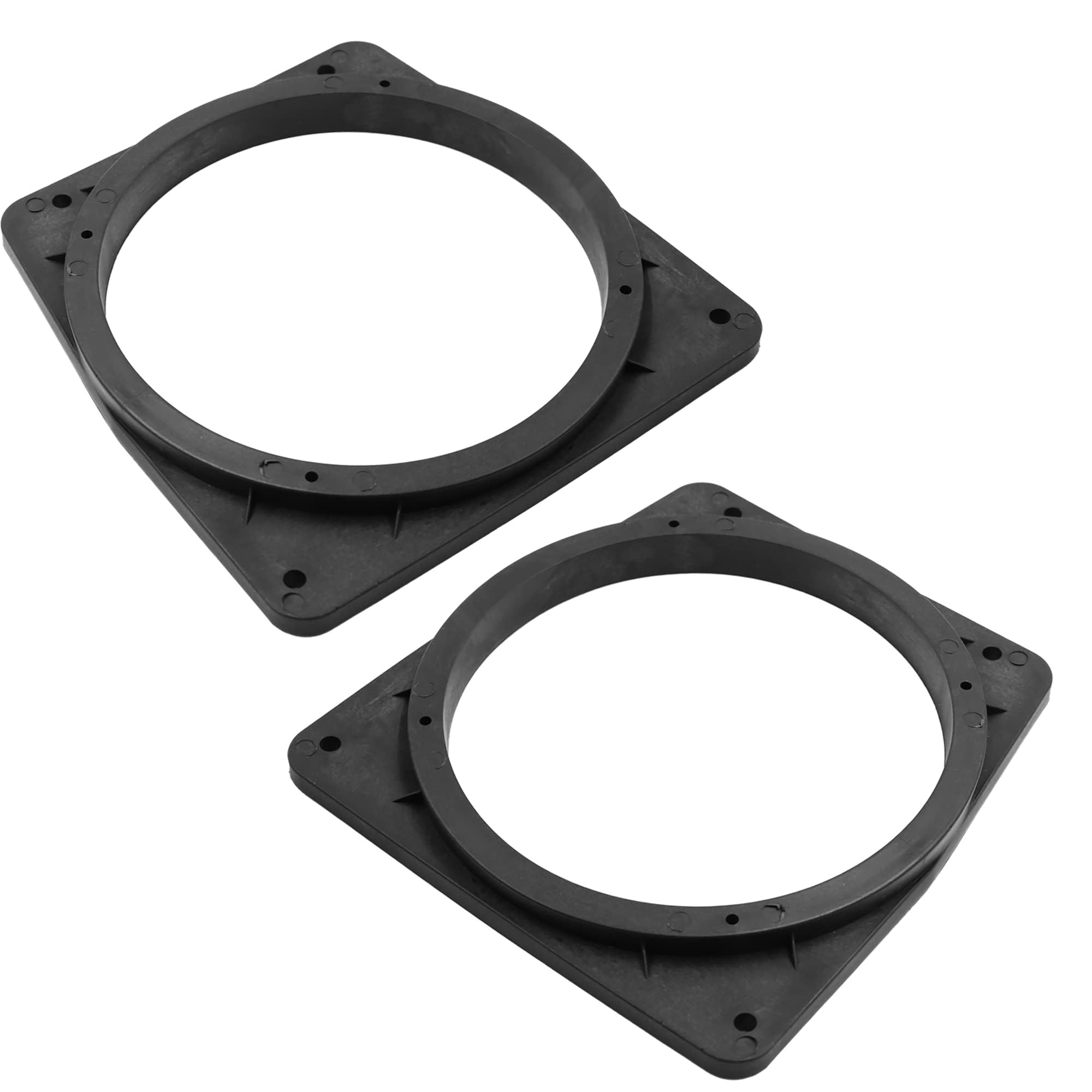 Unifizz Car 2pcs Black 6.5 Car Speaker Mounting Spacer Adaptor Rings Bracket for Mitsubishi-image-49