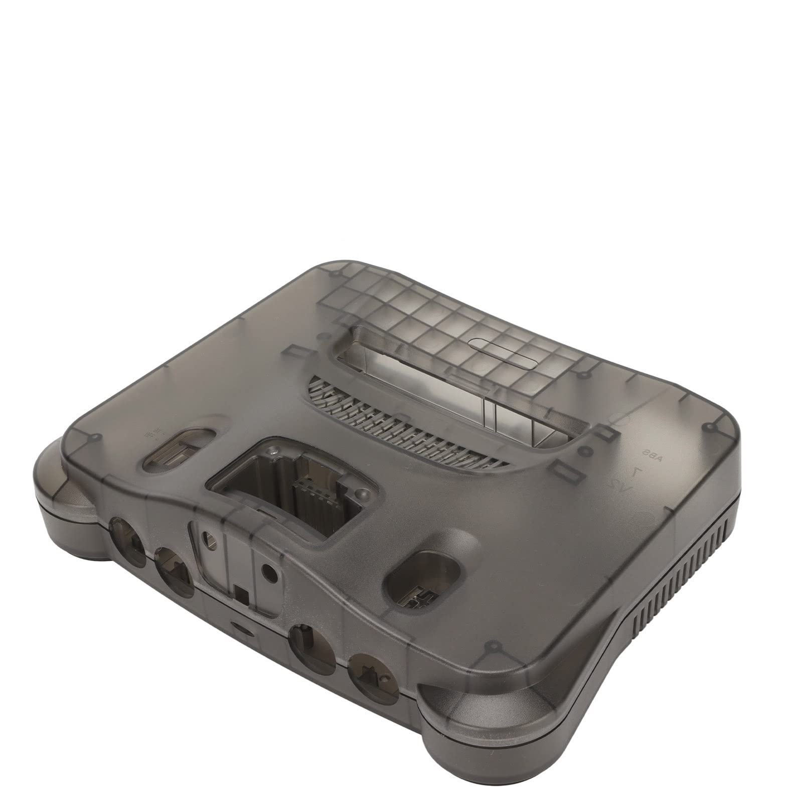 EIMSOAH Funda de Repuesto Translúcida para Consola de Videojuegos Retro N64, Carcasa Resistente para Entusiastas de los Juegos, ABS Negro Translúcido