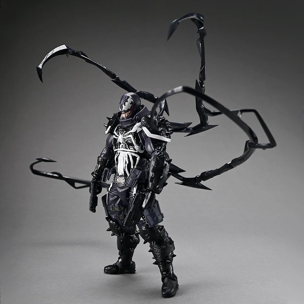 REOZIGN Figurina Venom, Figurine Di Anime Agente Venom 20 Cm / 7,9 Pollici, Modello Di Manga Di Cartone Animato In PVC Fatto A Mano