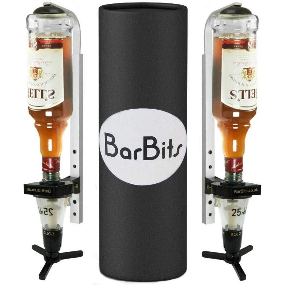 25ml Optic Measure & Bracket Gift Set - Professional Home Bar Spirit Dispenser - Man Cave Bar Butler