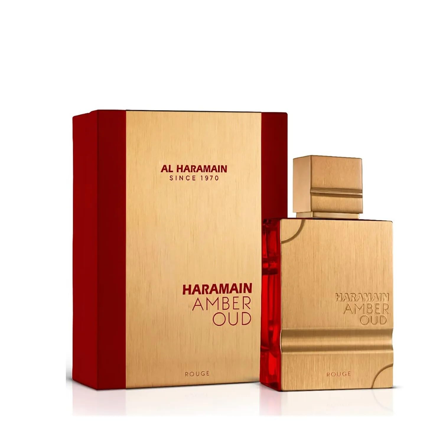 Al Haramain Amber Rouge Eau de Parfum, Spray, Arabian Oud Parfüm für Damen, luxuriöser Unisex-Duft, 60 ml
