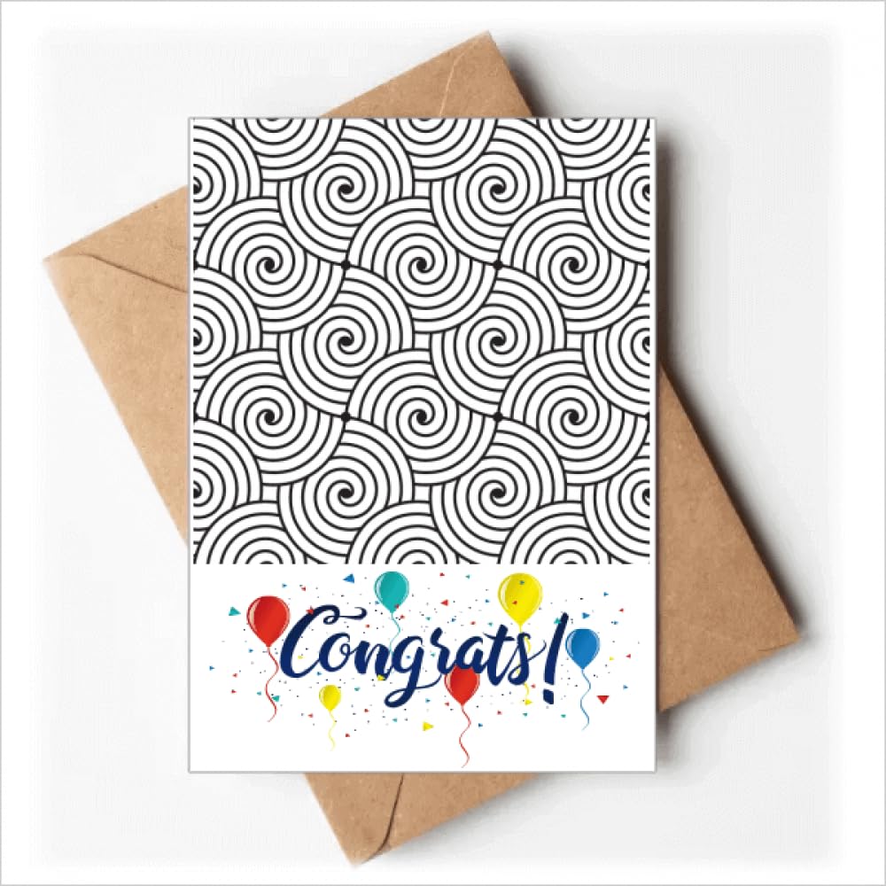Illusion Lines Repeat Clouds Wedding Cards Congratulations Greeting Envelopes