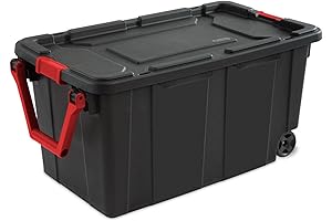 Sterilite Stackable 40-Gallon Wheeled Industrial Storage Bins