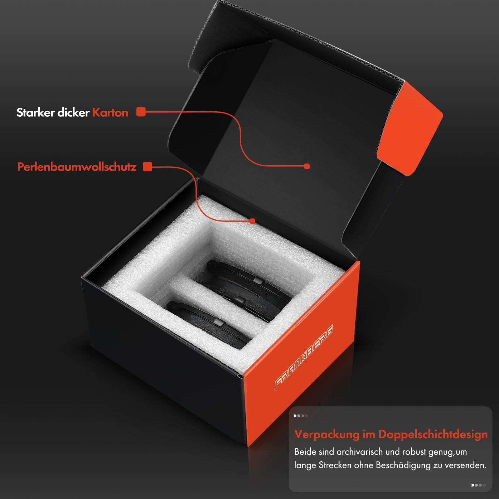 Frankberg 8 pastiglie freno anteriori e posteriori BPYK3323Z | Compatibile con: Focus III Box/Hatchback, V40 Cross Country 526, V40 Hatchback 525, Torneo Focus III, S40 II 544