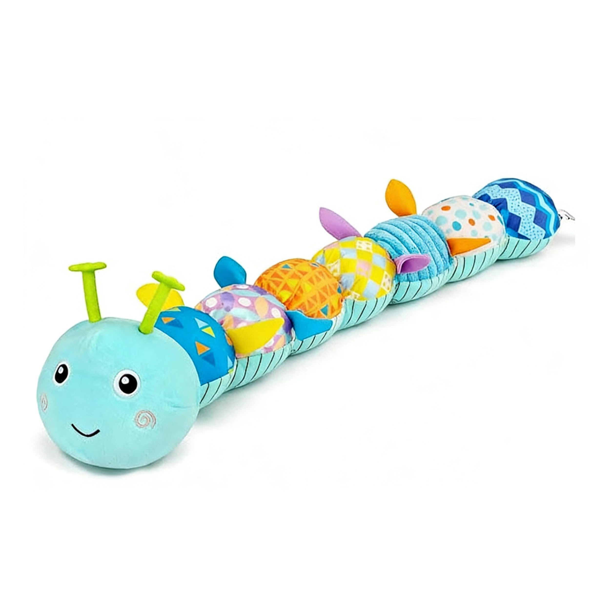 Caterpillar Sensory Musical Toy for 0-12 Months,QIANSSE New Born Baby Boy Gifts Tummy Time Toy New Baby Gifts for Infant Development (Blue)
