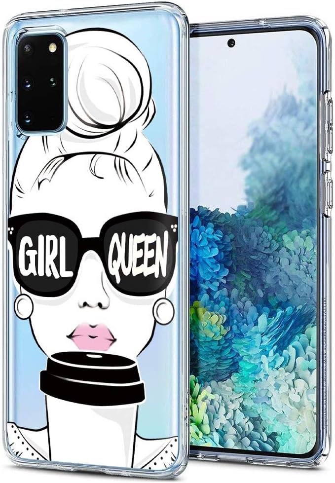 Eouine for Samsung Galaxy S11 Case, Phone Case Transparent Clear with Pattern Ultra Slim Shockproof Soft Gel TPU Silicone Back Cover Bumper Skin for Samsung Galaxy S11 (Queen)