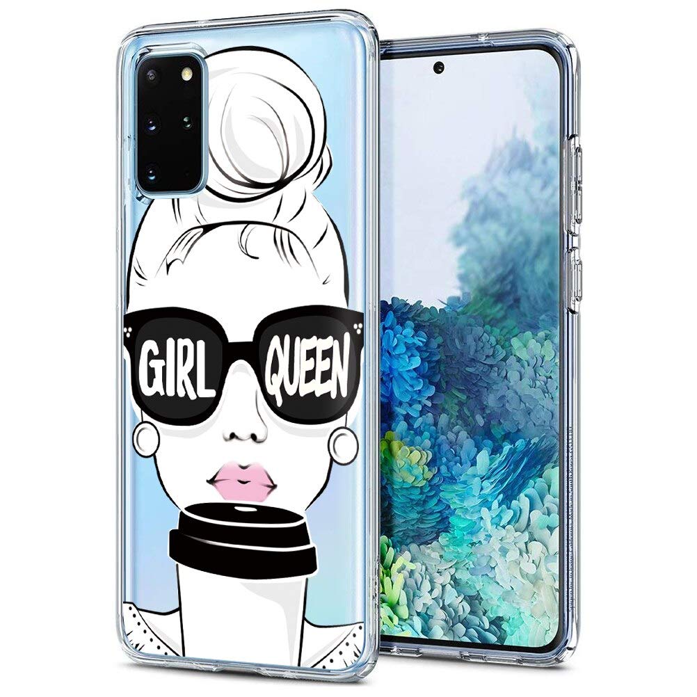Eouine for Samsung Galaxy S11 Case, Phone Case Transparent Clear with Pattern Ultra Slim Shockproof Soft Gel TPU Silicone Back Cover Bumper Skin for Samsung Galaxy S11 (Queen)