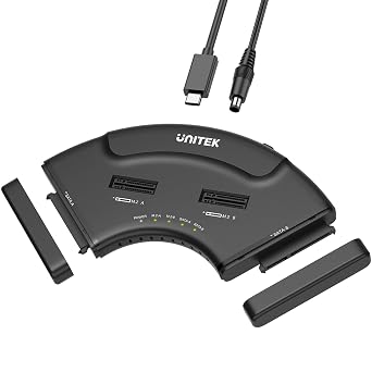 Unitek 4-Bay USB-C Adapter, 2X M.2 + 2X SATA, 10Gbps, Tool-Free