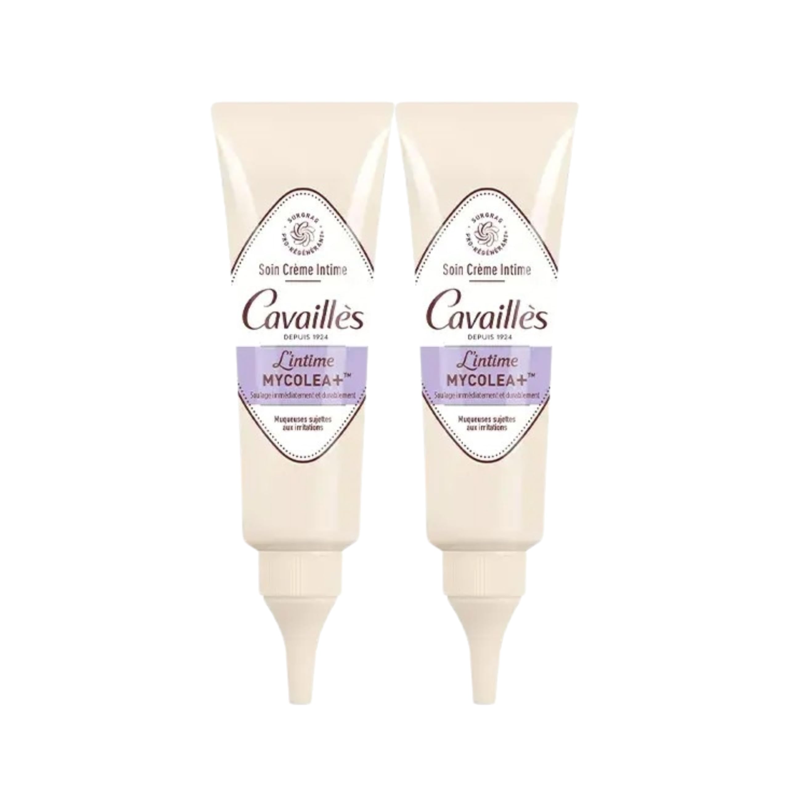 Rogé Cavaillès | Crème Intime Apaisante | Mycolea+ | Anti-Démangeaisons | Une Action Immédiate et Durable jusqu’à 24 heures | Soulage l’Irritation Intime | Formule Extra-Douce | Lot de 2x50mL