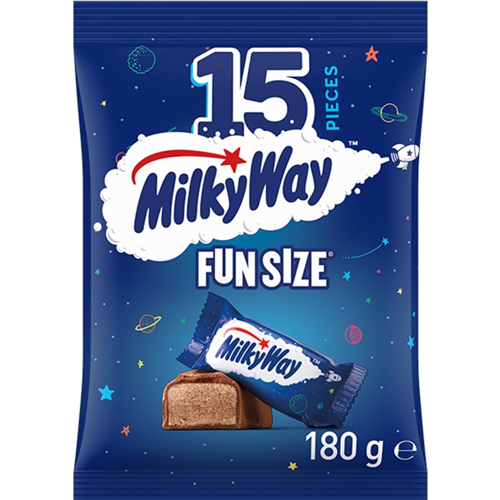 Milky Way Whipped Nougat Milk Chocolate Party Share Bag, 15 Pieces, 180g - 15 Pieces