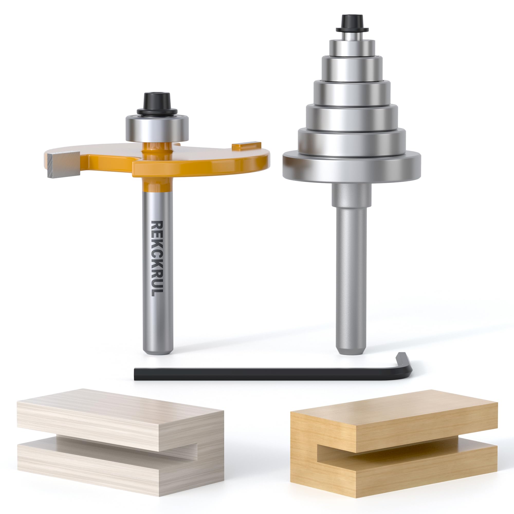 Rabbet Router Bit - 6 Bearing Set 2 Inch -1