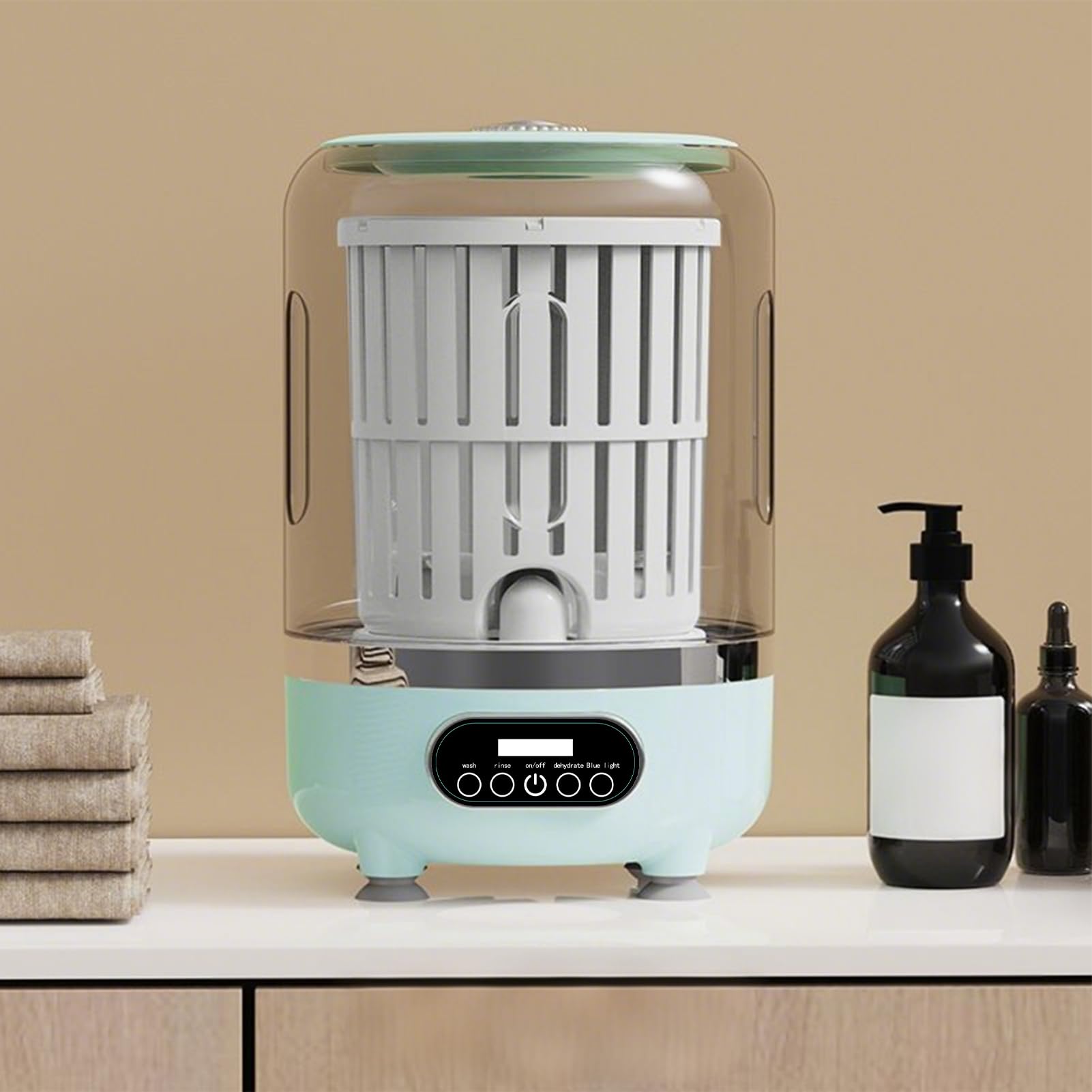 Lavatrice portatile - Dispositivo di lavaggio 3 modalità 3000mAh | Mini lavatrice per reggiseni biancheria intima, abbigliamento per mutandine, calze, vestiti per bambini, biancheria da